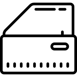puerta del auto icono