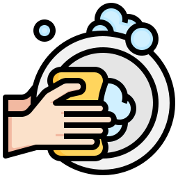 Dish washing icon