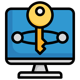 Secure computer icon