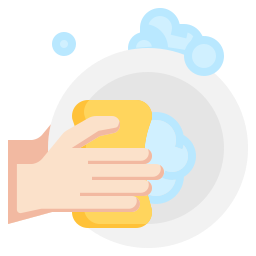 Dish washing icon