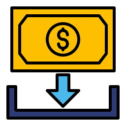 Receive money icon