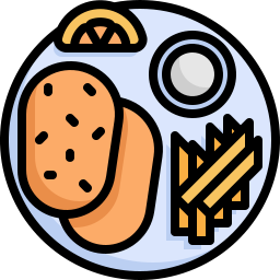 Fish and chips icon