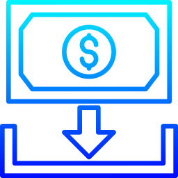 Receive money icon