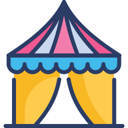 tenda de circo Ícone