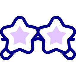 Star glasses icon