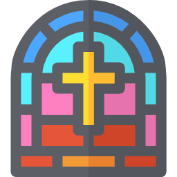 Stained glass icon