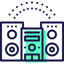 muziek apparatuur icoon