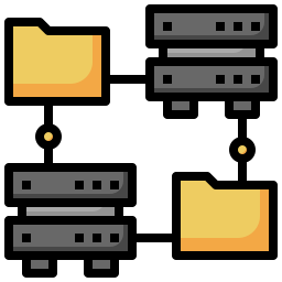 transferencia de datos icono