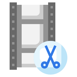 Film editing icon