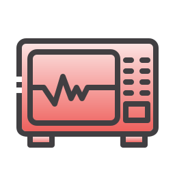 monitor de electrocardiograma icono
