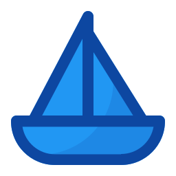 Sail boat icon