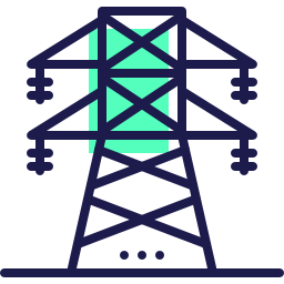 Electric tower icon