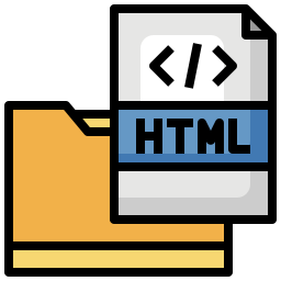 archivo html icono