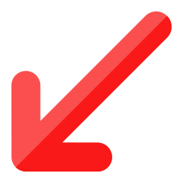 Down left icon