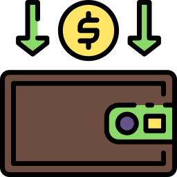 Money deposit icon