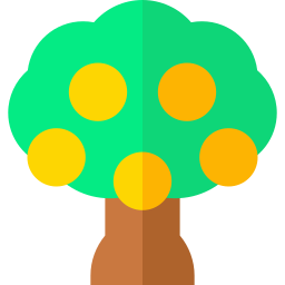 albero di arance icona