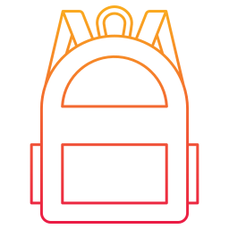 bolsa para la escuela icono