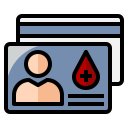 Карта донора крови иконка