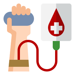 Blood extraction icon