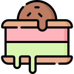 sándwich de helado icono