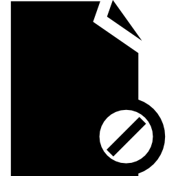 Block file symbol icon