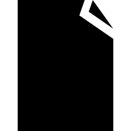 símbolo de papel negro icono