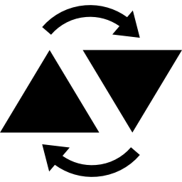 pijlen omhoog en omlaag symbool icoon