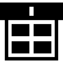venster van rechthoekige vormen icoon