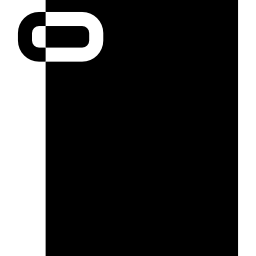 rechthoekig donker symbool icoon