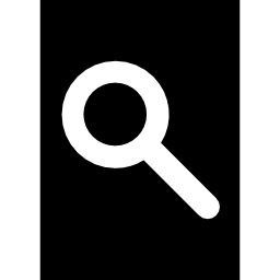 zoekhulpmiddel in een rechthoek icoon