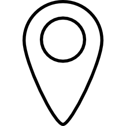 símbolo de contorno delgado de marcador de posición icono