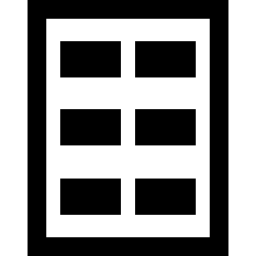 rechteckiges papier mit rechteckigem design icon