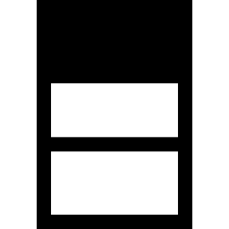 forma vertical rectangular con rectángulos icono