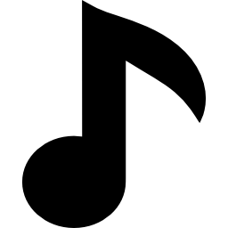 Musical note sign icon
