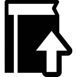 libro con símbolo de carga icono