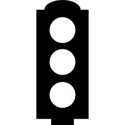 semaforo di tre luci icona
