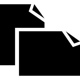 horizontale of verticale interfaceknop voor papierpositie icoon