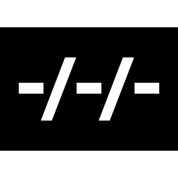 Rectangular space symbol for date icon