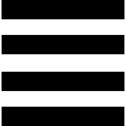 Menu symbol of four lines icon