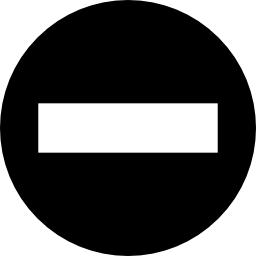 丸で囲んだマイナス記号 icon