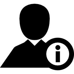 simbolo dell'interfaccia delle informazioni personali icona