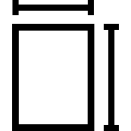 símbolo de interface de tamanho de forma Ícone
