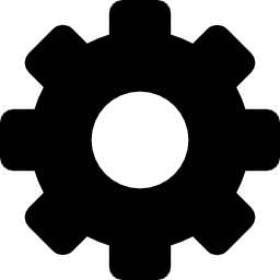 symbole d'interface de la roue dentée de configuration Icône