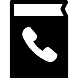 libreta de contactos de teléfonos icono