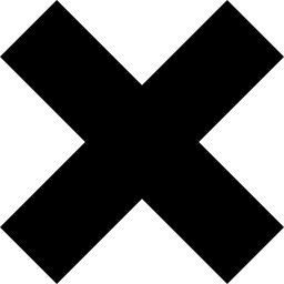 croce eliminare o chiudere il simbolo dell'interfaccia icona