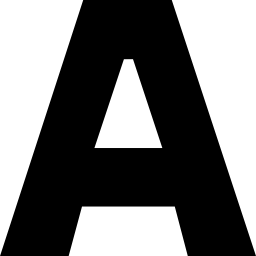 botón de interfaz de tipografía icono