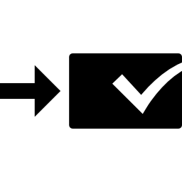 símbolo de verificación de interfaz icono
