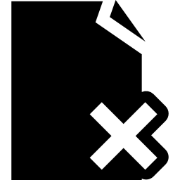 usuń symbol pliku ikona