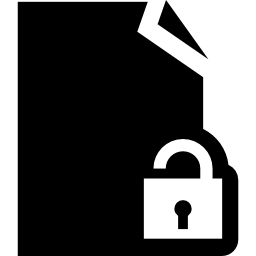 Unlock file icon