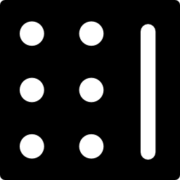 sei pezzi del domino icona